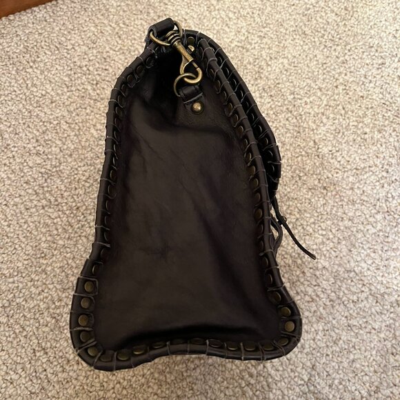 *Rare* Bed Stu Leather AMBITIOUS Messenger/Satchel/Crossbody Bag, Black DD, EUC - Picture 6 of 13